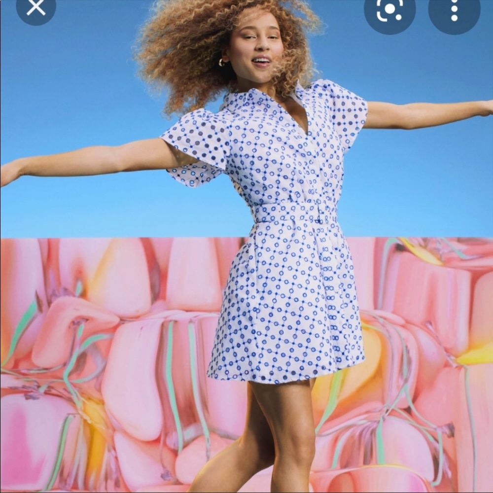 Alexis x Target Dot Tulip Sleeve Shirtdress XXS